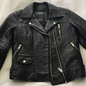 Zara leather moto jacket